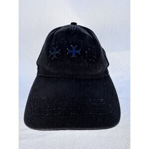 AFFLICTION Black Label Hat Men's One-Size Snap-back Cap Metal Star Crosses Logo